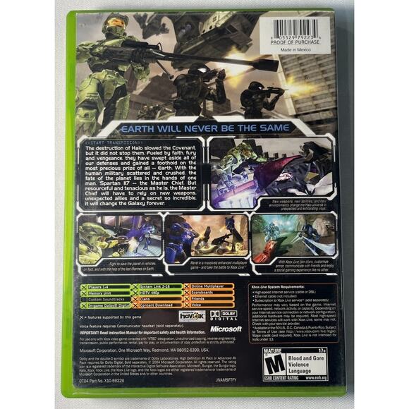 Halo 2 (Xbox, 2004) Black Label, Complete, Tested And Working Master Chief - Picture 2 of 4